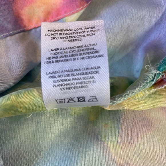 Surf & Swim Co. Button Up Collared Shirt, Size L, Multicolored, Short Sleeves - Picture 8 of 8